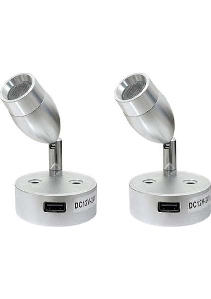 USB Rv Işıkları Iç Okuma Lambası LED Başucu Lambası 3W (Yurt Dışından)