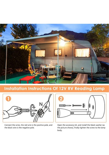 USB Rv Işıkları Iç Okuma Lambası LED Başucu Lambası 3W (Yurt Dışından)
