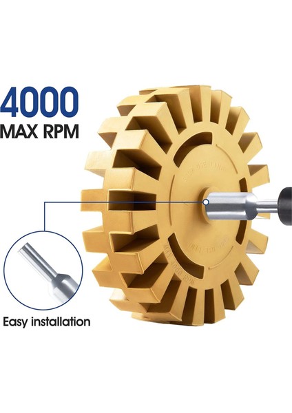 Araba Için Çıkartma Sökücü Silgi Tekerlek Kauçuk Silgi Tekerlek Araç Seti (Yurt Dışından) modelleri
