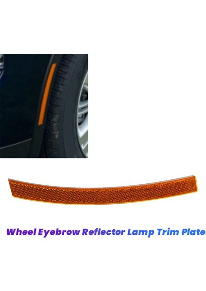 Ön Tekerlek Kaş Reflektör Lambası Trim Plakası L Için (Yurt Dışından)