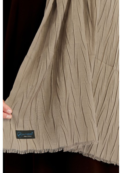 Pliseli Bambu Şal - Mocha fiyatları