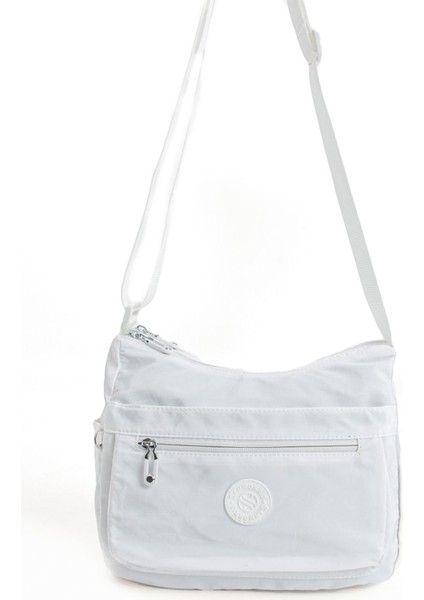 Kadın Çok Gözlü Suya Dayanıklı Paraşüt Kumaş Ayarlanabilir Çapraz Askılı Omuz Çantası