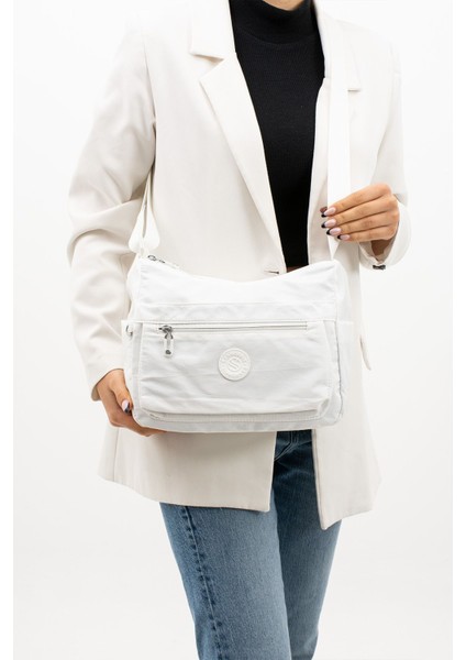 Kadın Çok Gözlü Suya Dayanıklı Paraşüt Kumaş Ayarlanabilir Çapraz Askılı Omuz Çantası fiyatları