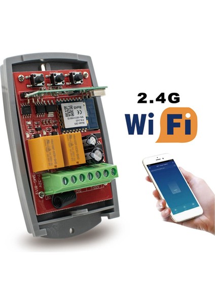 Wifi Akıllı Kapı Uzaktan Kumanda Anahtarı Garaj Kapısı Alıcısı 7-32V (Yurt Dışından)