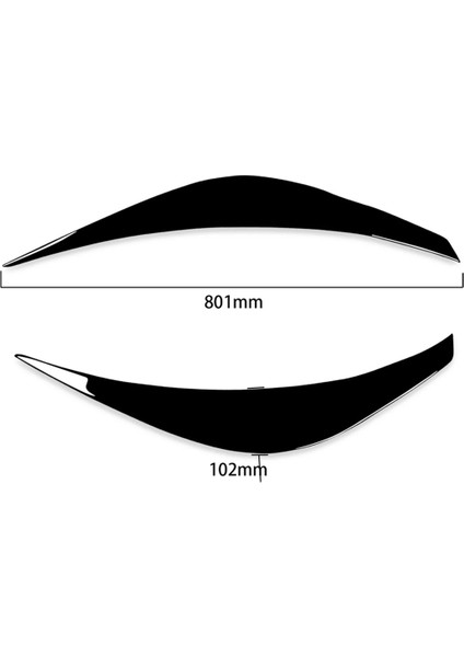 Araba Ön Far Göz Kapağı Kaş Kapağı Trim Sticker Için (Yurt Dışından) fırsatları