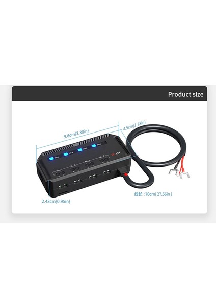 Araba Sigorta Kutusu LED Göstergesi Su Geçirmez Sigorta Bağlantı Kutusu (Yurt Dışından) indirimleri