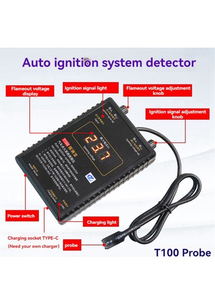 T100 Otomatik Ateşleme Sistemi Dedektörü 12V 24V Ateşleme Sistemi Için (Yurt Dışından) modelleri