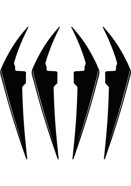 Araba Parlak Siyah Ön Tampon Yan Kanatlar Ayırıcı Spoiler Sis Lambası (Yurt Dışından) fiyatları