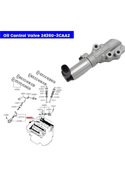 VVT208 Değişken Zamanlama Vvt Solenoid Yağ Kontrol Vanası (Yurt Dışından)