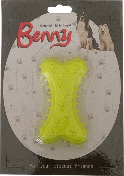 Benny Köpek Oyuncağı Kemik 5.5 x 10 cm Sarı