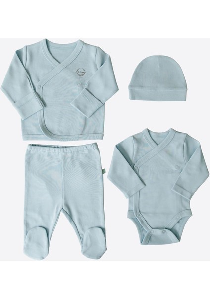 Organik New Basic Prematüre 4'lü Set Mavi
