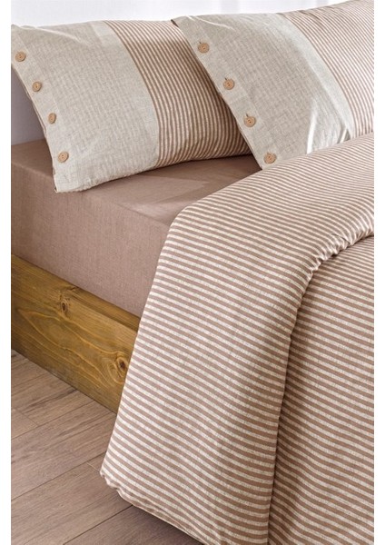 Özdilek Çift Kişilik Ranforce Nev Takımı Natural Line Somon