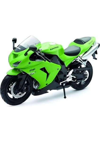 Kawasaki 1/12 ZX-10R 2006 Model Yeşil Motorsiklet