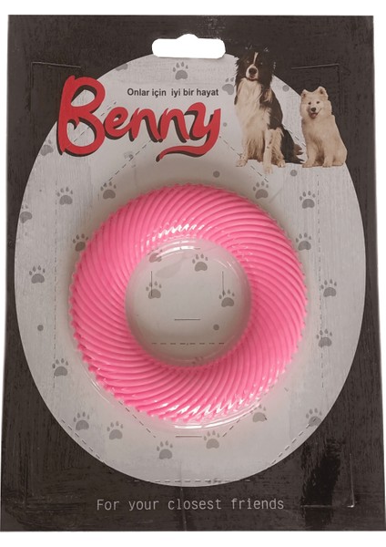 Benny Köpek Oyuncağı Yuvarlak 9,5 cm Pembe