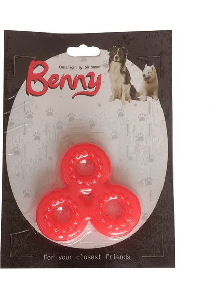 Benny Köpek Oyuncağı Üçlü H 9 x 9 cm Kırmızı