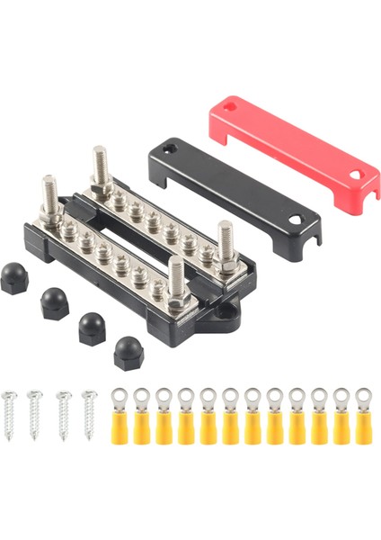 12V Toprak Güç Dağıtım Terminal Bloğu Bara Seti (Yurt Dışından)