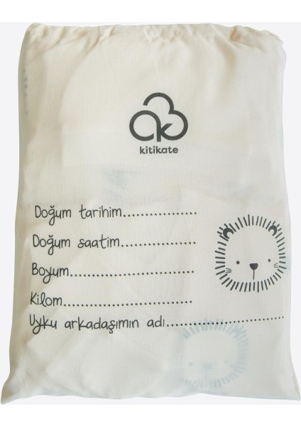 Organik Küçük Aslan 12'li Zıbın Set Natural fiyatları
