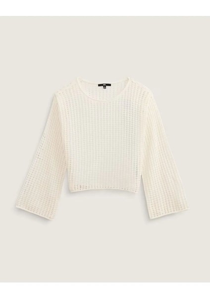 Mila Open Knit Crop Crew fiyatları