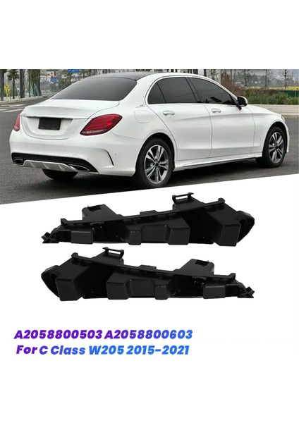 1 Çift Araba Arka Tampon Braketi Küçük Tutucu A2058800503 W205 Için (Yurt Dışından)