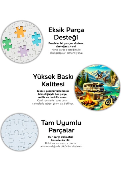 1000 Parça Campfire Chronicles Puzzle - Kamp Ateşi Orman Doğa Manzaralı Yapboz 68X48 cm fırsatları