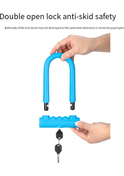 U-Lock Motosiklet Kaskı Bisiklet Elektrikli Scooter Mavi (Yurt Dışından) modelleri
