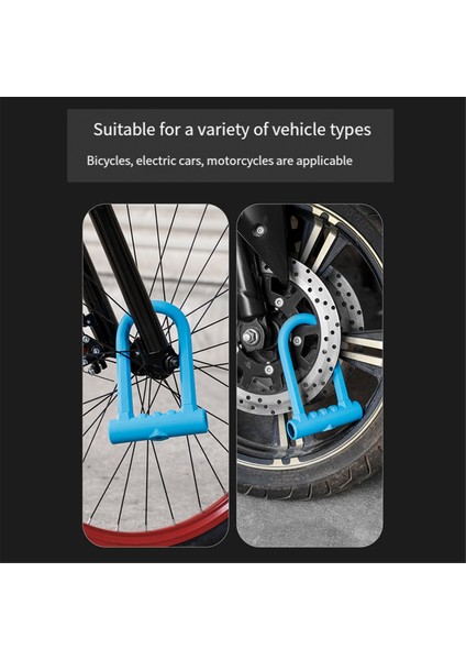 U-Lock Motosiklet Kaskı Bisiklet Elektrikli Scooter Mavi (Yurt Dışından) fırsatları