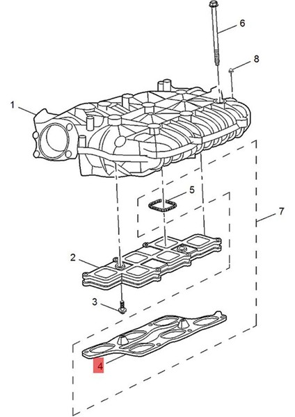 Motor Emme Manifoldu Contası Alt 12673301 12609163 Için (Yurt Dışından) indirimleri