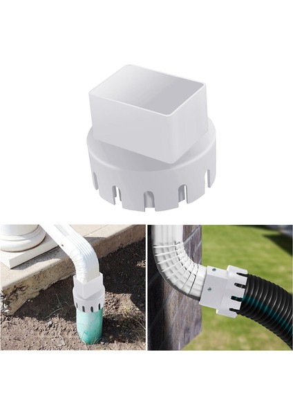 Drenaj Borusuna Iniş Borusu Adaptörü, Beyaz 2'li Paket (Yurt Dışından) modelleri