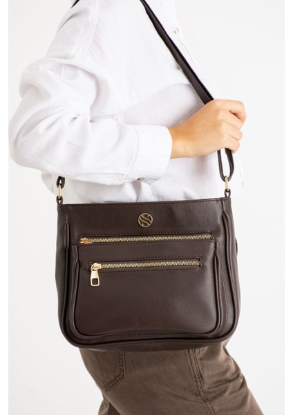 Kadın,ayarlanabilir Çapraz Askılı, Dört Cepli Omuz Çantası fırsatları