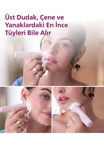 BRR454/00 Yüz Tüy Alma Makinesi,ayna ve Tam Çember LED Işıklı,yıkanabilir Çıkan Başlık