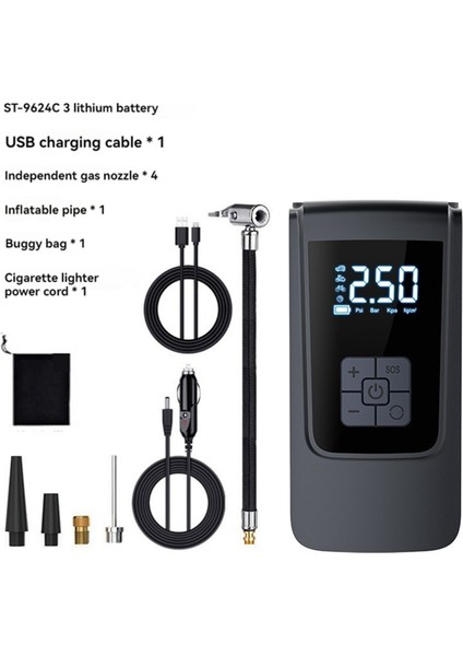 Taşınabilir Elektrikli Hava Kompresörü Hava Pompası (Yurt Dışından)