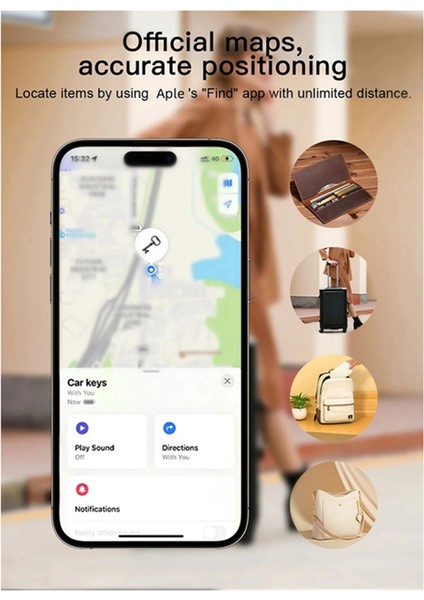 Kart Bulucu Etiket Gps Izleme Ipx6 Cüzdan Izleyici Beyaz (Yurt Dışından) indirimleri