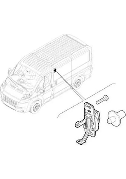 Araba Sağ Sürgülü Yan Kapı Üst Kilidi 1372139080 1344901080 (Yurt Dışından) modelleri