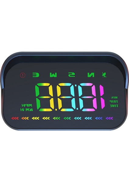Araba Hud Gps Yukarı Ekran Mph Hızölçer Projektör Pusula (Yurt Dışından)