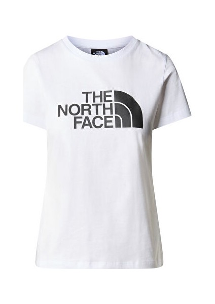 W S/s Easy Tee Kadın Beyaz1 Tshirt NF0A87N6FN41