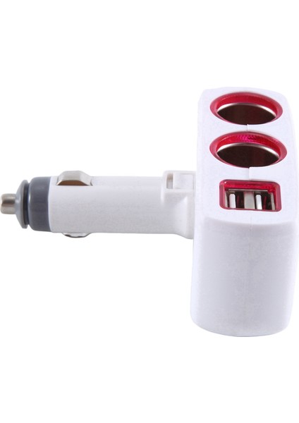 Çakmak Bir Nokta Iki Nokta Cihaz Çift USB Araç Şarj Cihazıbeyaz (Yurt Dışından) fiyatları