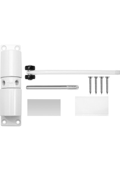 Otomatik Kapı Kapatıcı Ayarlanabilir Ağır Hizmet Tipi Yaylı Kapı Beyaz (Yurt Dışından)
