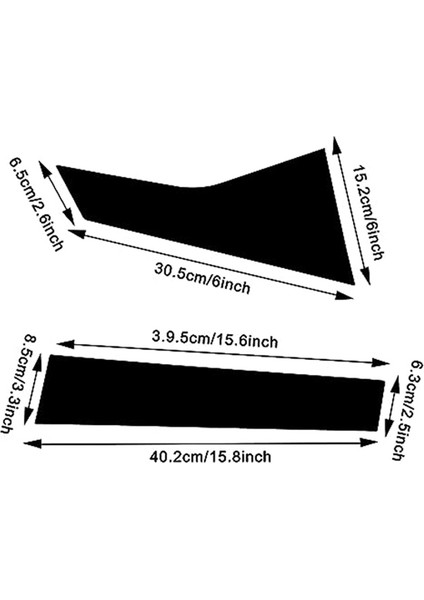 Araba Kaplama Dekoratif Sticker Için Pencere Sütunu Vinil Sticker (Yurt Dışından)