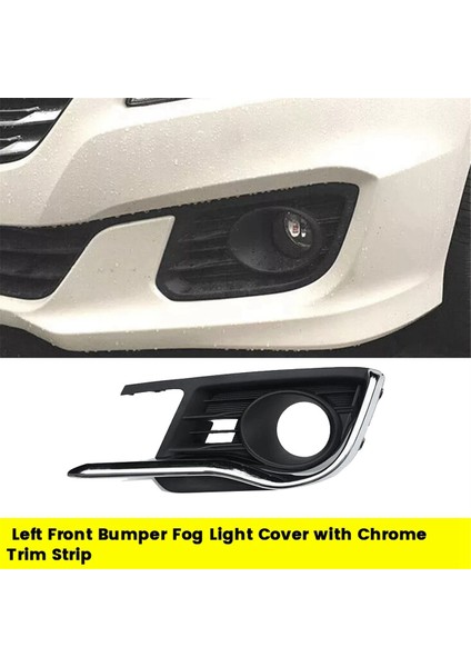 Sol Ön Tampon Sis Lambası Kapağı Krom Trim Şeritli (Yurt Dışından)