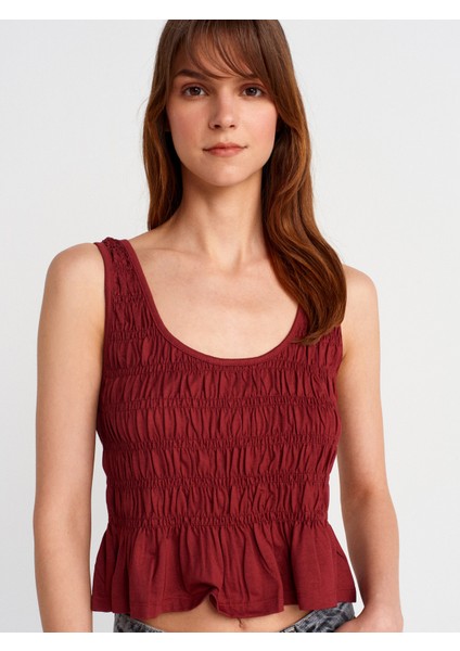 21083 Gipeli Kolsuz Top-Açık Bordo modelleri