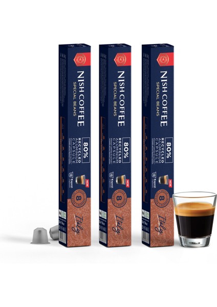 Kapsül Kahve 7 Italy 3'lü Set (Nespresso Uyumlu)-30 Adet fırsatları