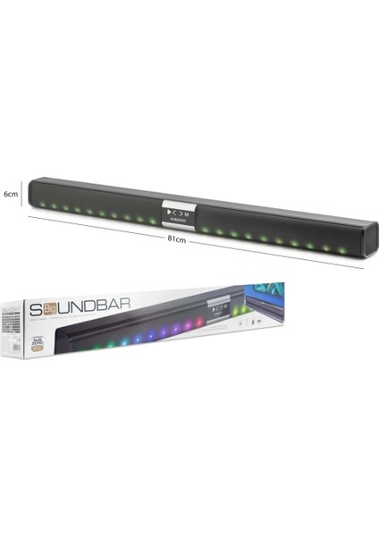 Subzero WR183 Rgb Işıklı Süper Ses Bluetooth Tv Soundbar Müzik Kutusu