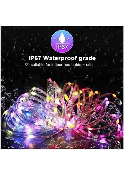 Rgb USB Dekoratif Damla LED Kumandalı USB Rgb LED Işık 5 M