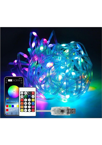 Rgb USB Dekoratif Damla LED Kumandalı USB Rgb LED Işık 5 M