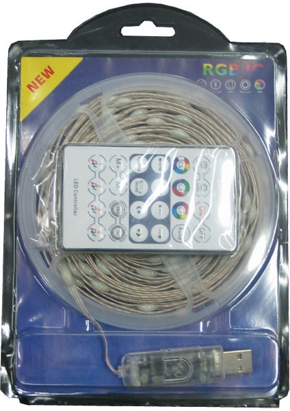 Rgb USB Dekoratif Damla LED Kumandalı USB Rgb LED Işık 5 M
