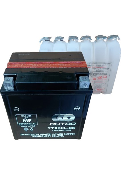 YTX30L-BS 12V 28 AMPER (AH) MOTOSİKLET AKÜSÜ