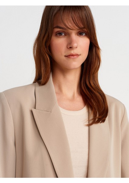 60767 Blazer Ceket-Açık Bej modelleri