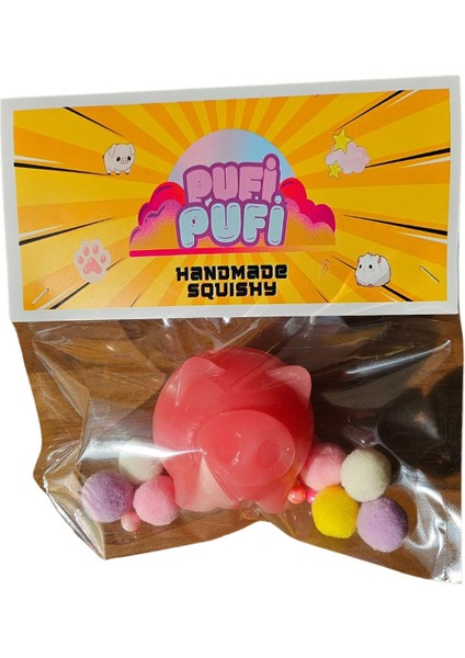 Elite Pembe Domuzcuk Pufipufi Taba Squishy Stress Oyuncağı Squid Game Kumbara Sukuşi 1 Adet