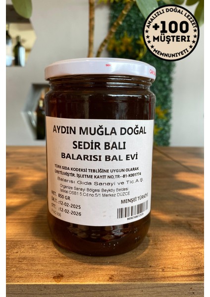 Doğal Sedir Balı 850 gr – Katkısız Yöresel