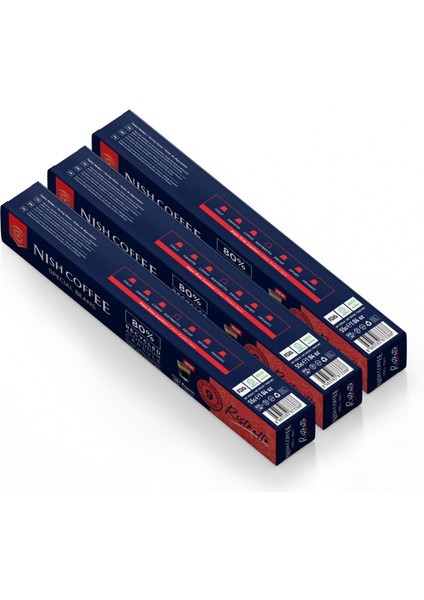 Kapsül Kahve 10 Ristretto 3'lü Set (Nespresso Uyumlu)-30 Adet fiyatları